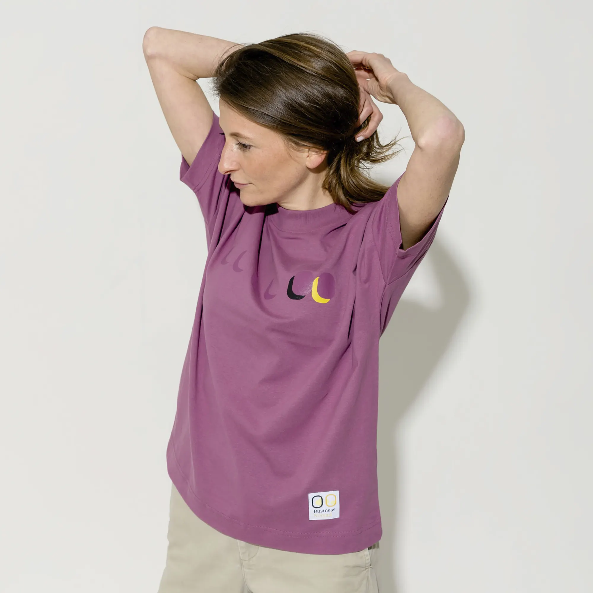 Executive Short Sleeve Mauve T-Shirt